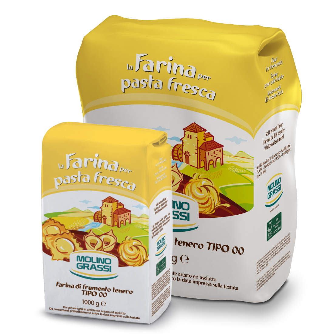Farina 00 Pasta Fresca (1/5 kg) Molino Grassi