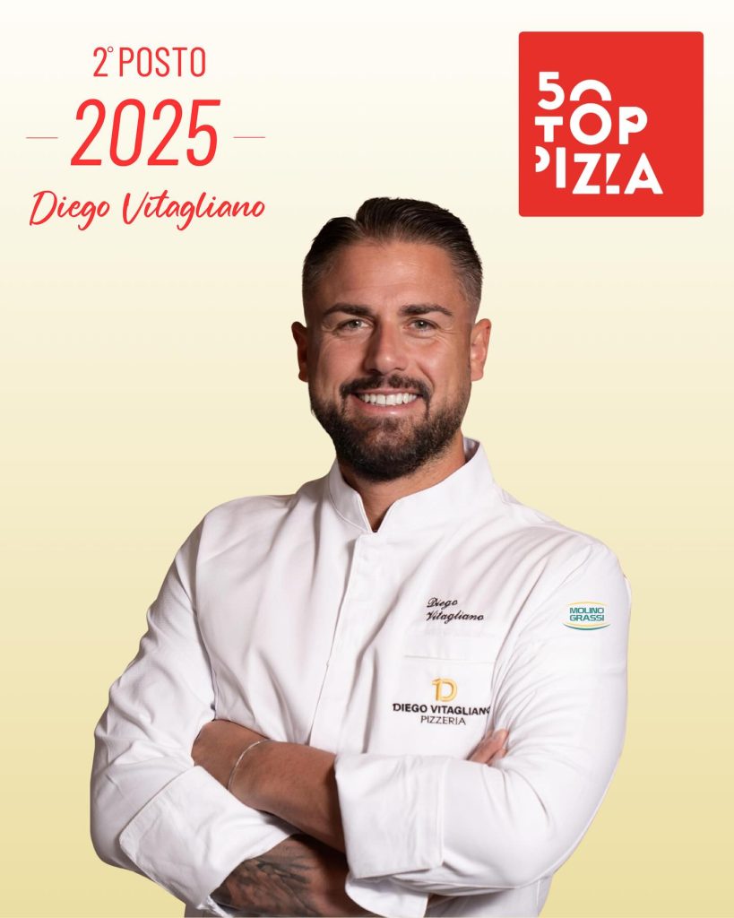 foto Diego Vitagliano: Il nostro brand ambassador sul podio di 50 Top Pizza Italia!